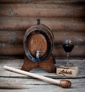 Home fortified barrel with dipstick